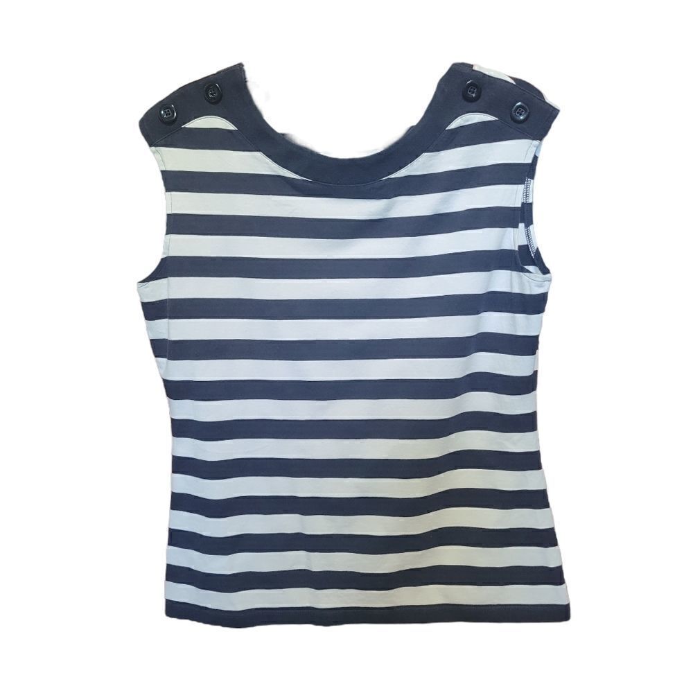 Ann Taylor stripe top with accents
